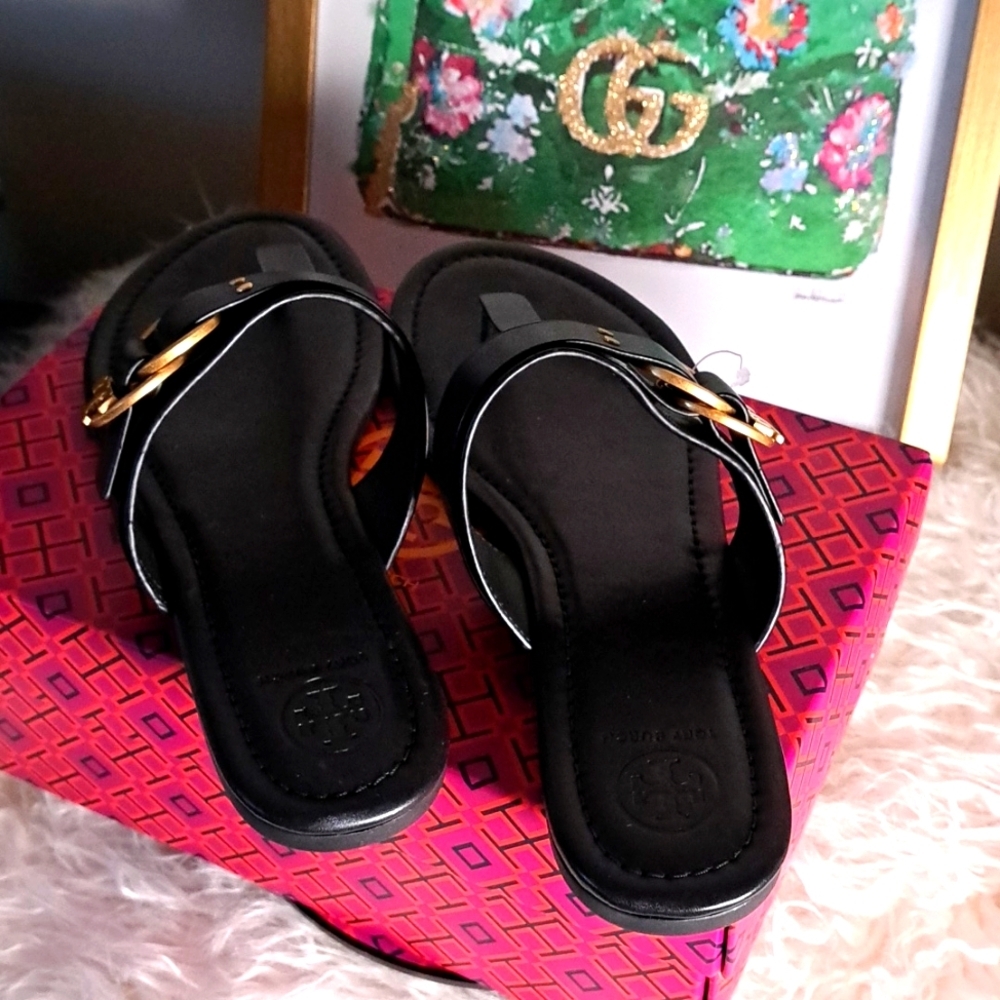 Tory Burch NIB Marsden  Flat Thong Sandal - Picture 2 of 8